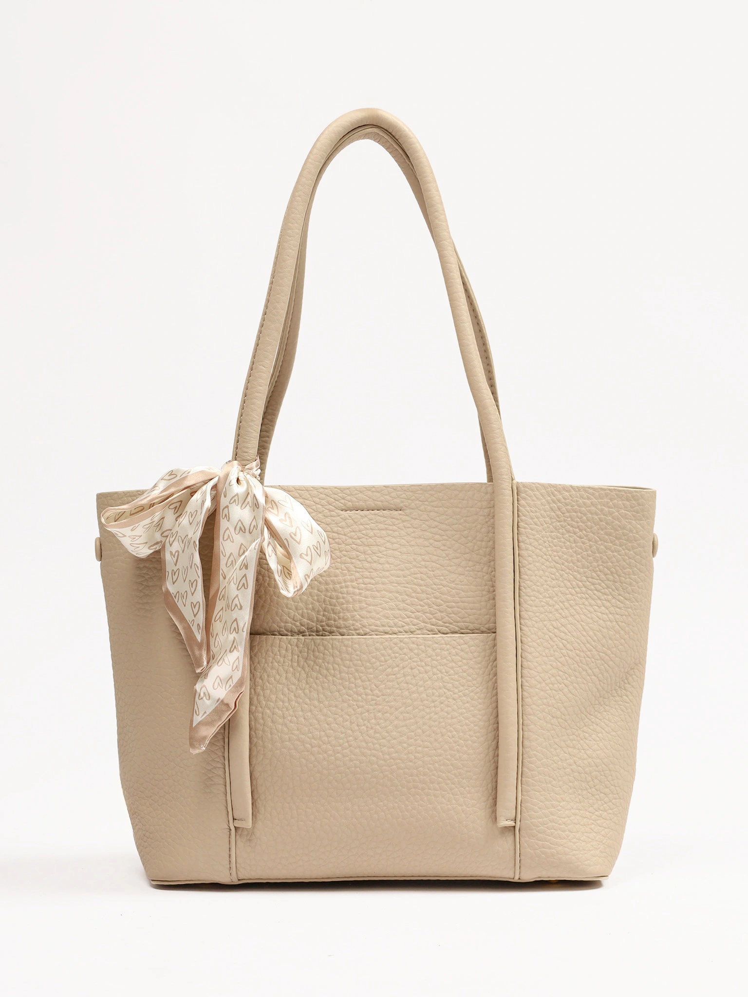 Сумка-тоут с декоративным платком в ассортименте